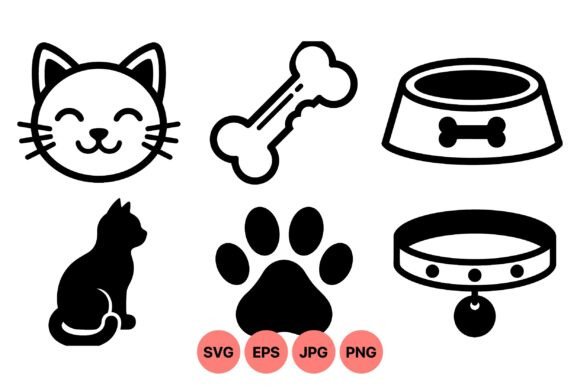 Cute Pet Icon SVG Collection