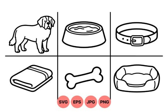 Dog Care Essentials Clipart