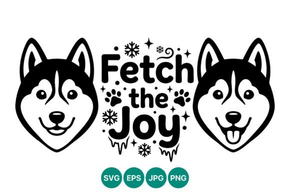 Fetch the Joy Husky Dog Faces