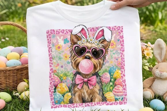 Preppy Easter Yorkshire Terrier Dog Png
