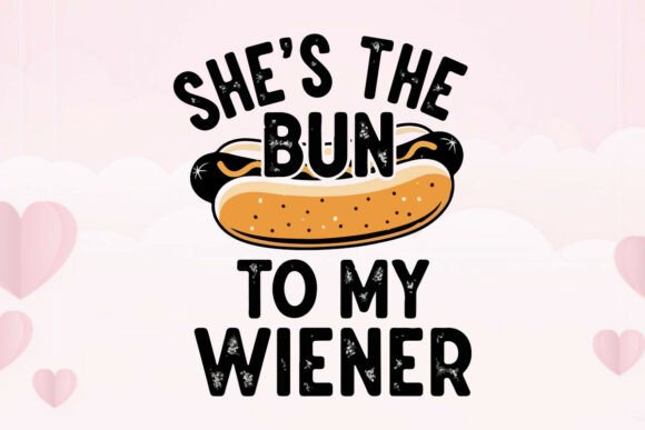Starry Hot Dog Pun She’s the Bun